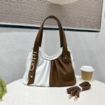Fedni Handbag- White & Brown