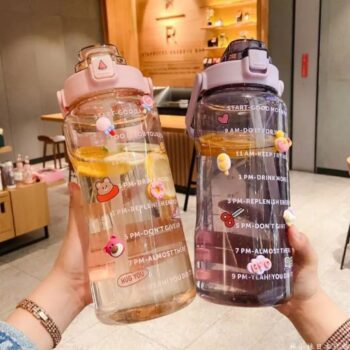 Motivational Water Bottle 2 liters