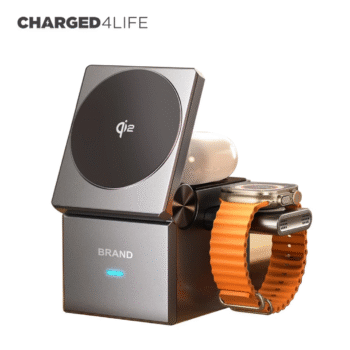 Wireless Charging Stand Qi2  Travel Wireless Charging Station For Multiple Devices