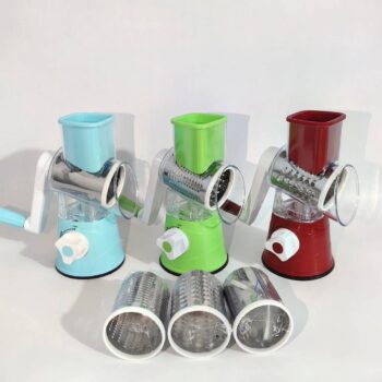 A manual Rotary Vegetable Grater and Slicer.