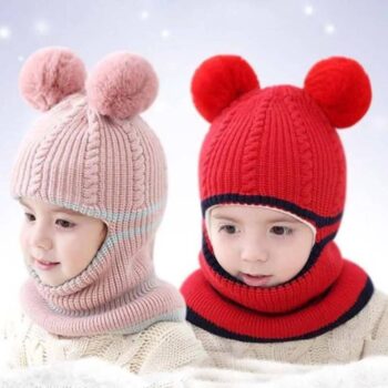 Baby Toddler Hats Woolen Thick Beanies for  Boys and Girls