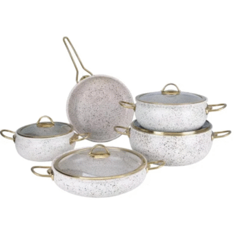  9-piece Granite Cookware Set