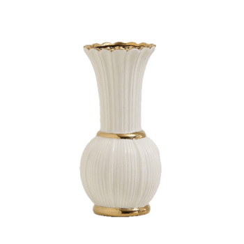 White Ceramic Vase -1Pc