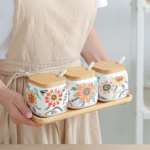 New Ceramic Household Combination Seasoning Box