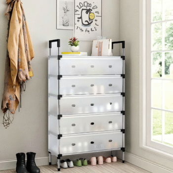 6-Layer Plastic Shoe Rack,