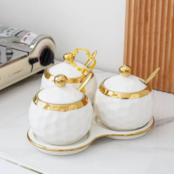 Nordic Luxury Ceramic Seasoning Bottle Set