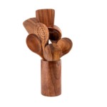 Natural Wood 7pcs set wooden kitchenware