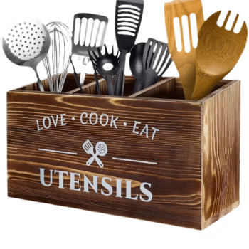 Rustic Wooden Cutlery Box