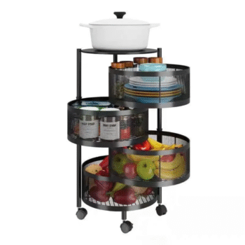 5-layer round rotating vegetable rack