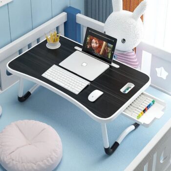 Small Computer Desk Lazy Bedroom Folding Bedside Table Home Dormitory Minimalist Computer Study Laptop Table
