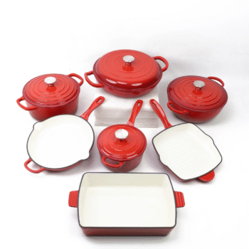 11 Pcs Cast Iron Enamel Set