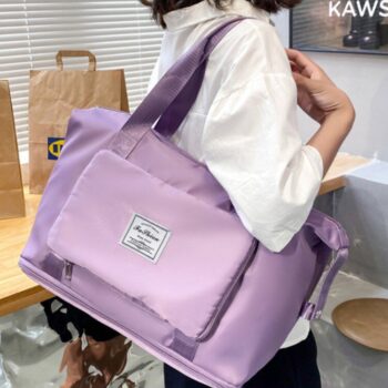 Hong Fu large-capacity Foldable Expandable Waterproof Travel Duffel Bag