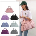 BMN Water-Repellent Pleated Travel Bag With a Removable Shoulder Strap