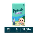 Rascals Premium Training Diaper Pants- Size 5, 13-18 kg, 28 Count