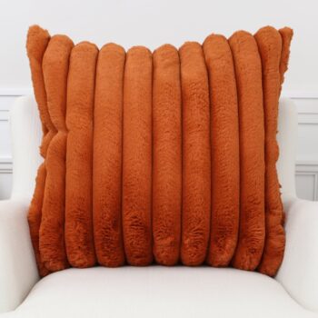 Square Throw Pillows With Case 45 by 45cm. Burnt Orange